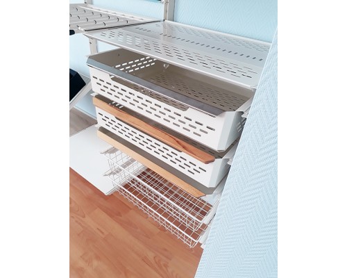 Корзина перфорированная выдвижная 600х510x145