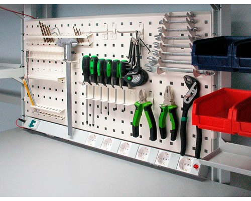 Модули с перфопанелями для хранения инструмента в мастерскую